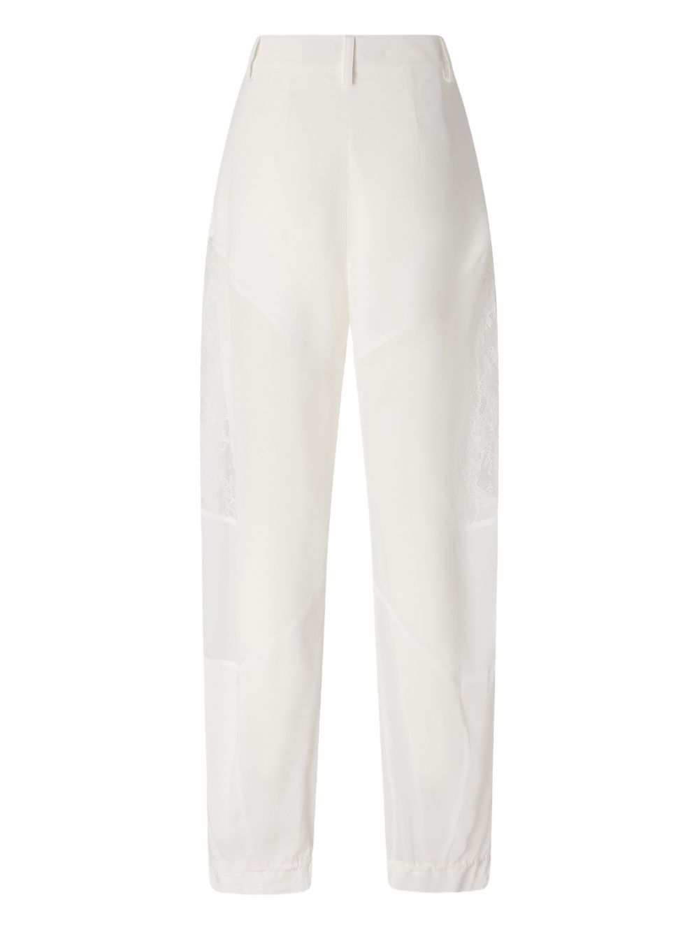 PINKO Pantaloni carrot a vita alta bianchi 