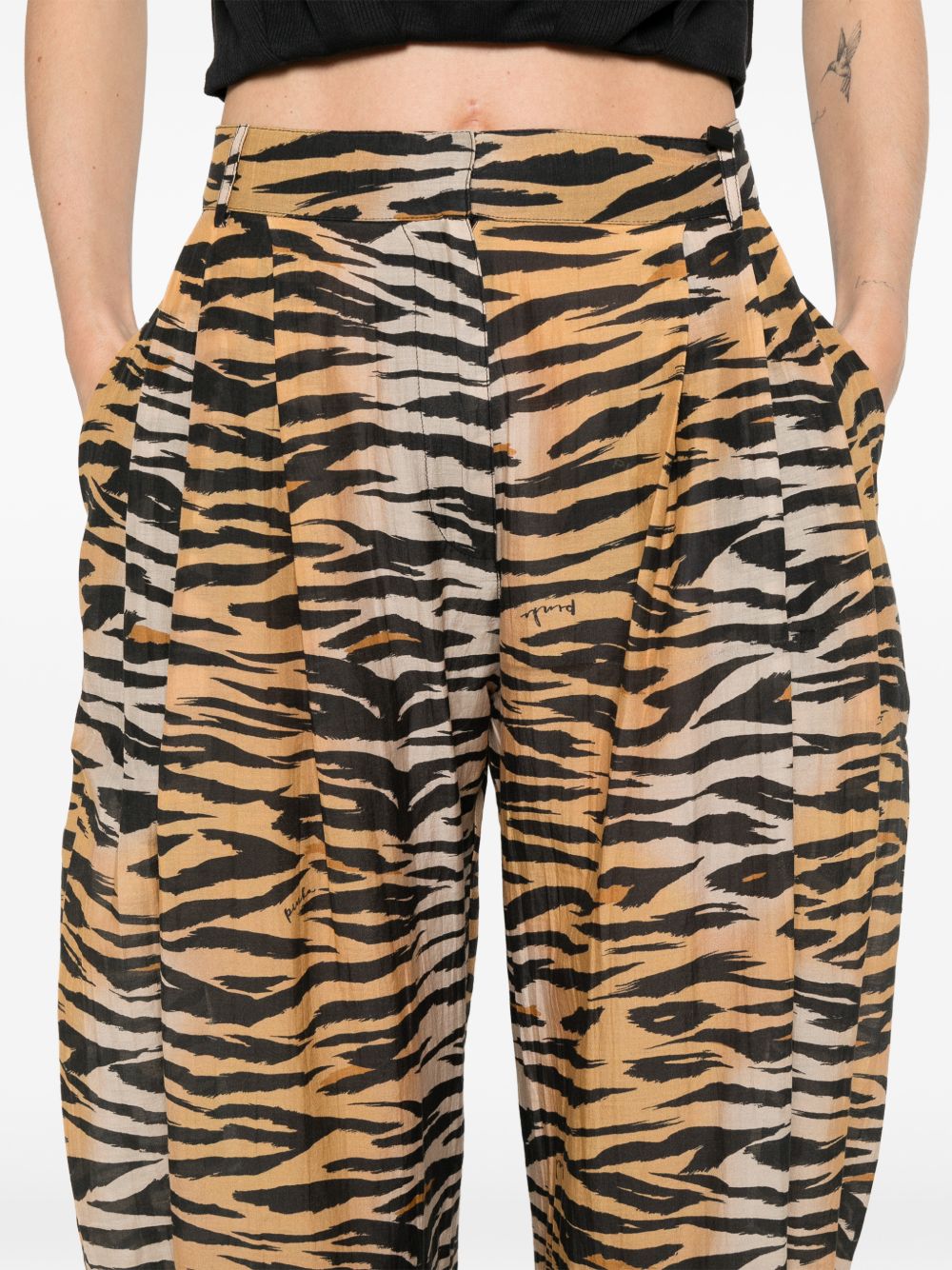 PINKO Pantaloni casual Lizbeth con stampa animalier 