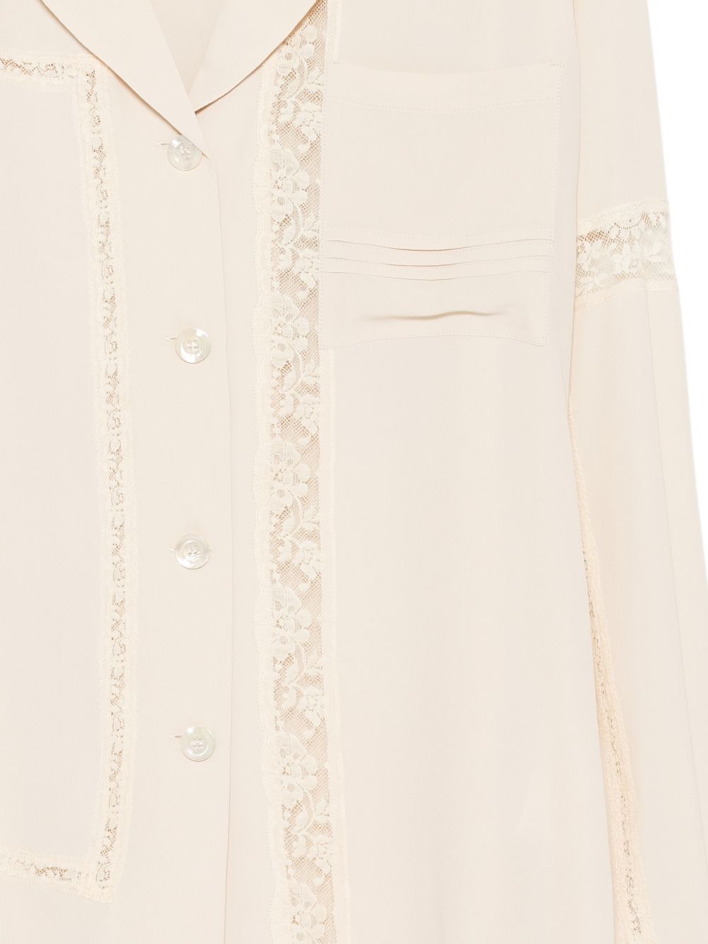 SEMICOUTURE Camicia Aida con ricami frontali 