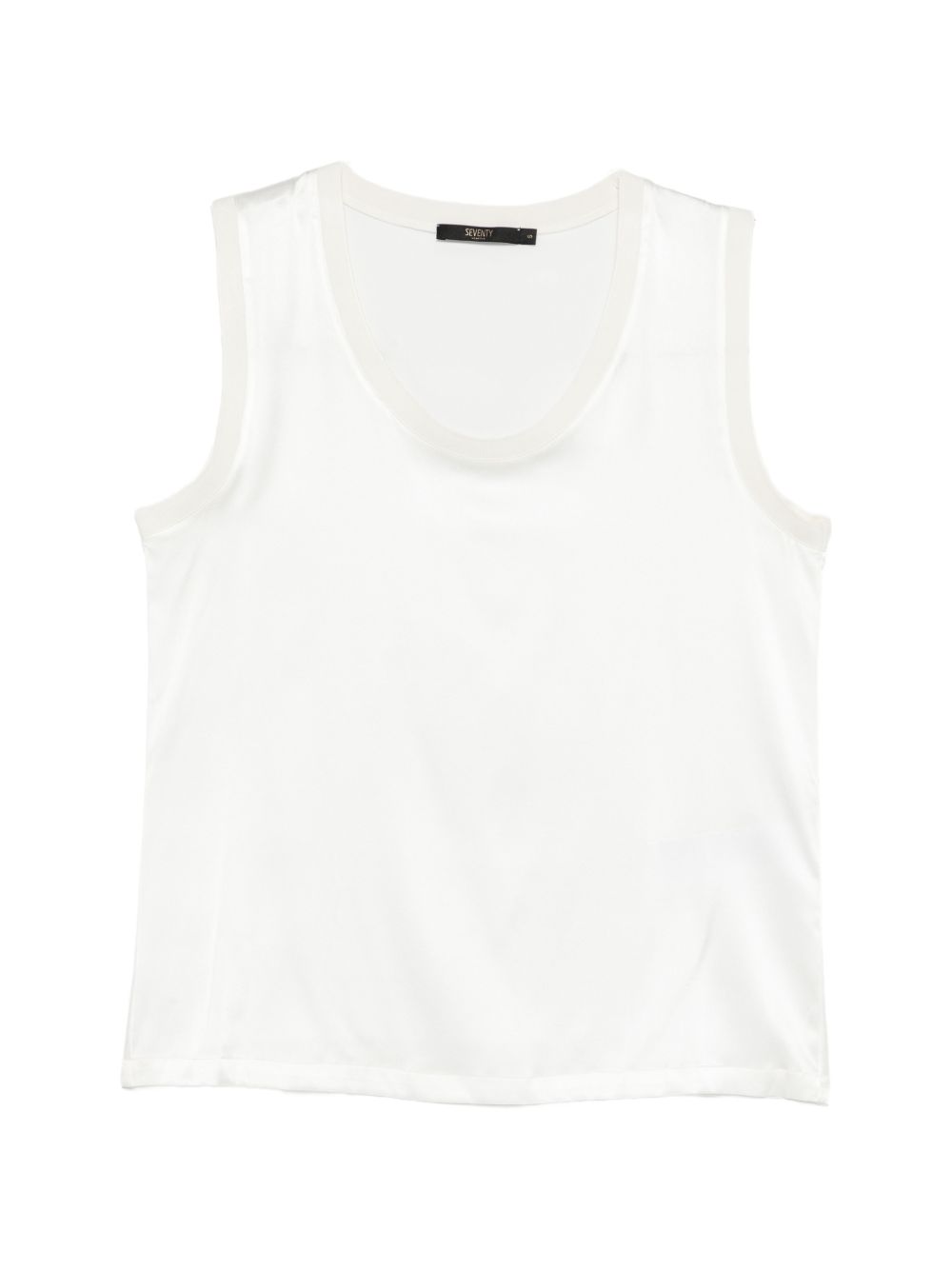 SEVENTY T-shirt in seta bianca 