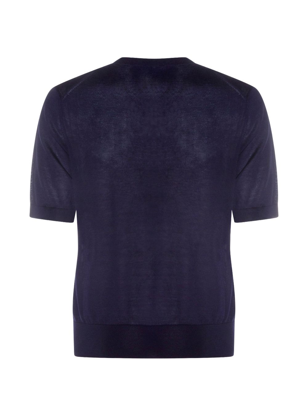 SEVEN GAUGE T-shirt in maglia sottile blu 