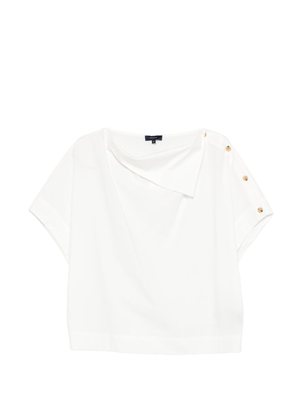 SOEUR Blusa Issa in cotone bianco 