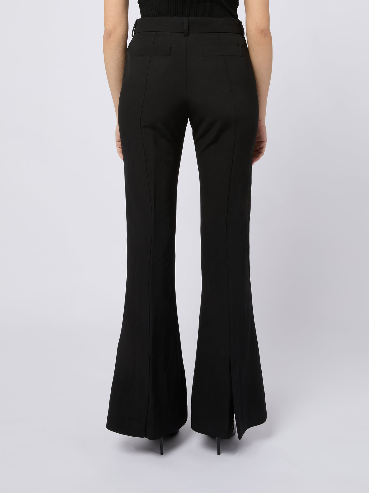 SPORTMAX Pantaloni Fragola svasati neri 