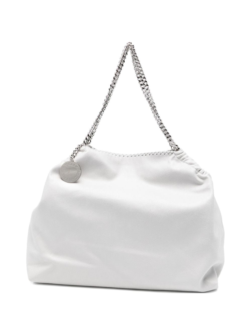 STELLA MCCARTNEY Borsa Falabella bianca con dettagli argento 