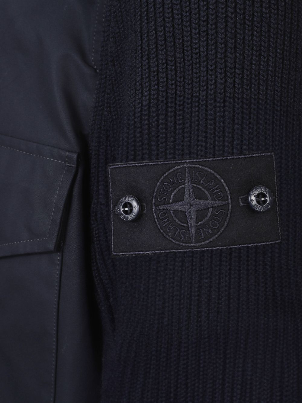 STONE ISLAND Giacca con tasche sul petto blu scuro 