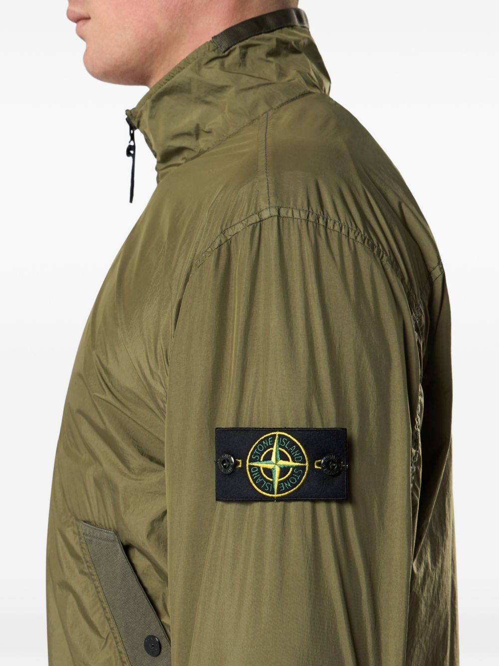 STONE ISLAND Giacca verde militare 