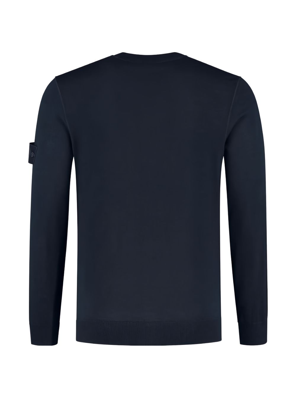 STONE ISLAND Maglia girocollo in lana vergine blu 