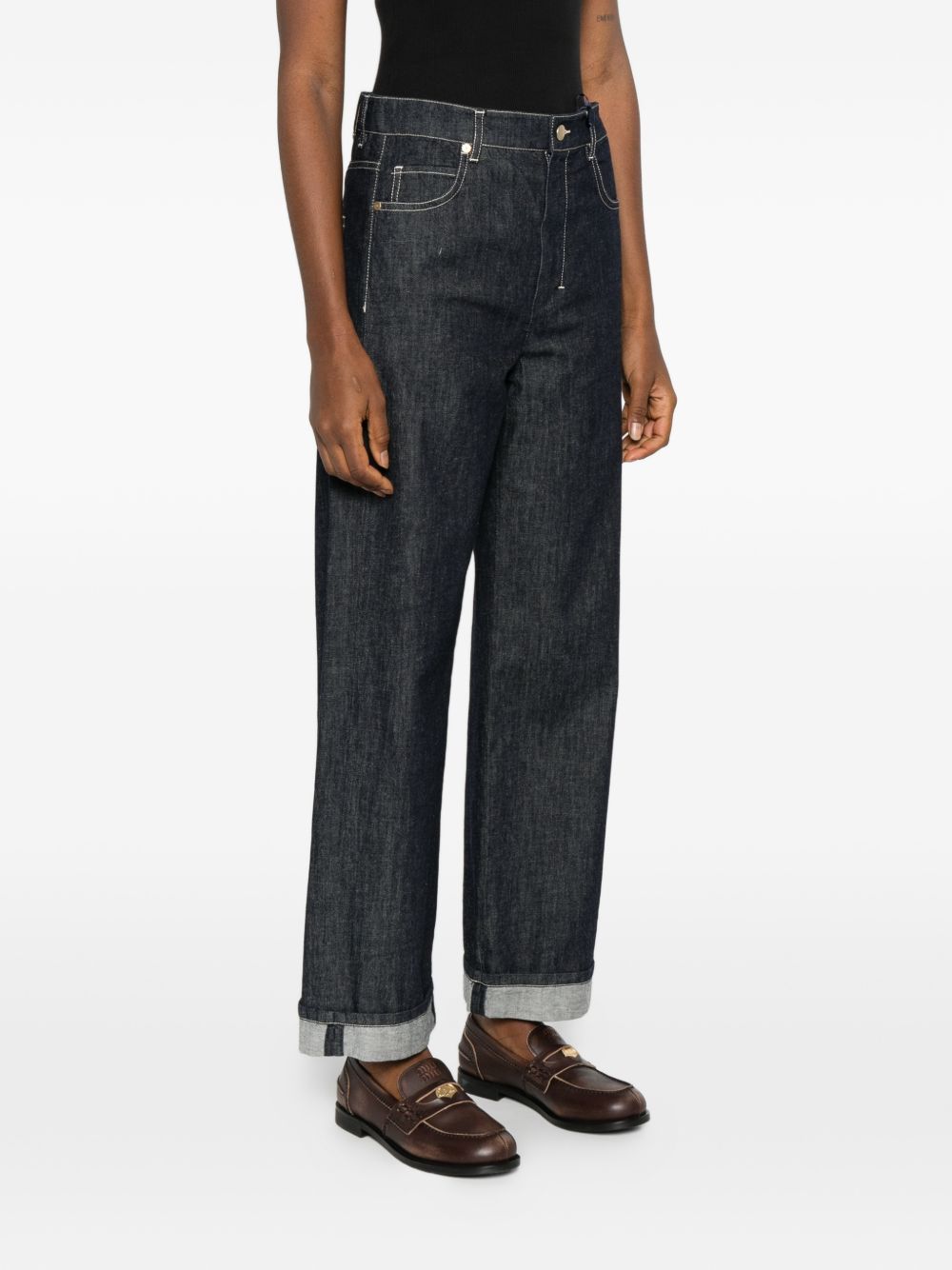 S MAX MARA Jeans 'SMM Chiara' con risvolto 