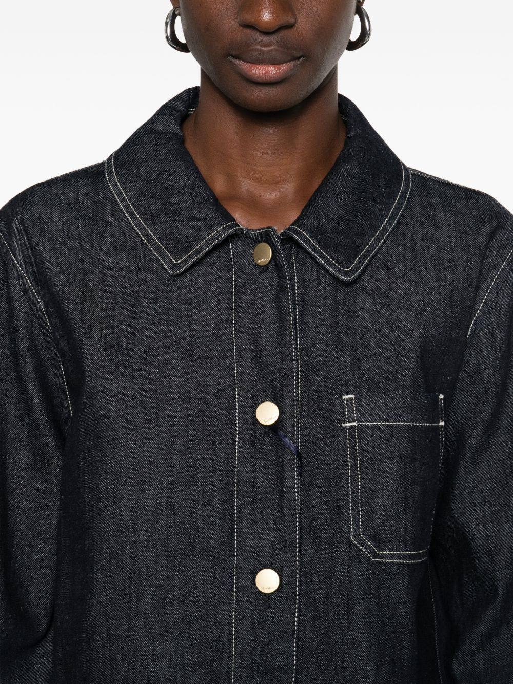 S MAX MARA Camicia sportiva 'SMM Enfasi' in denim 