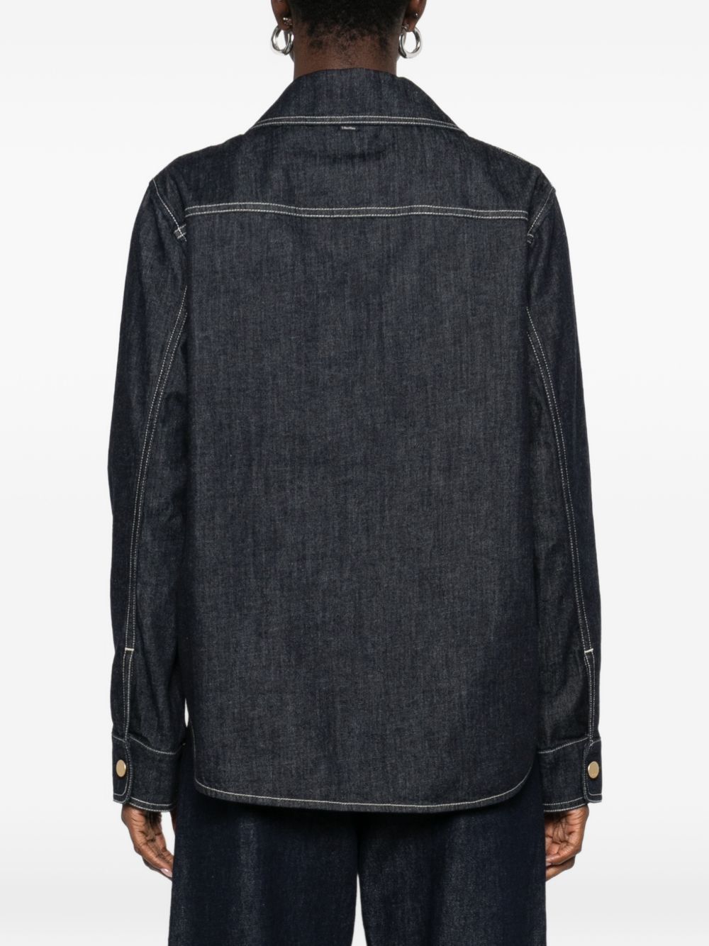 S MAX MARA Camicia sportiva 'SMM Enfasi' in denim 