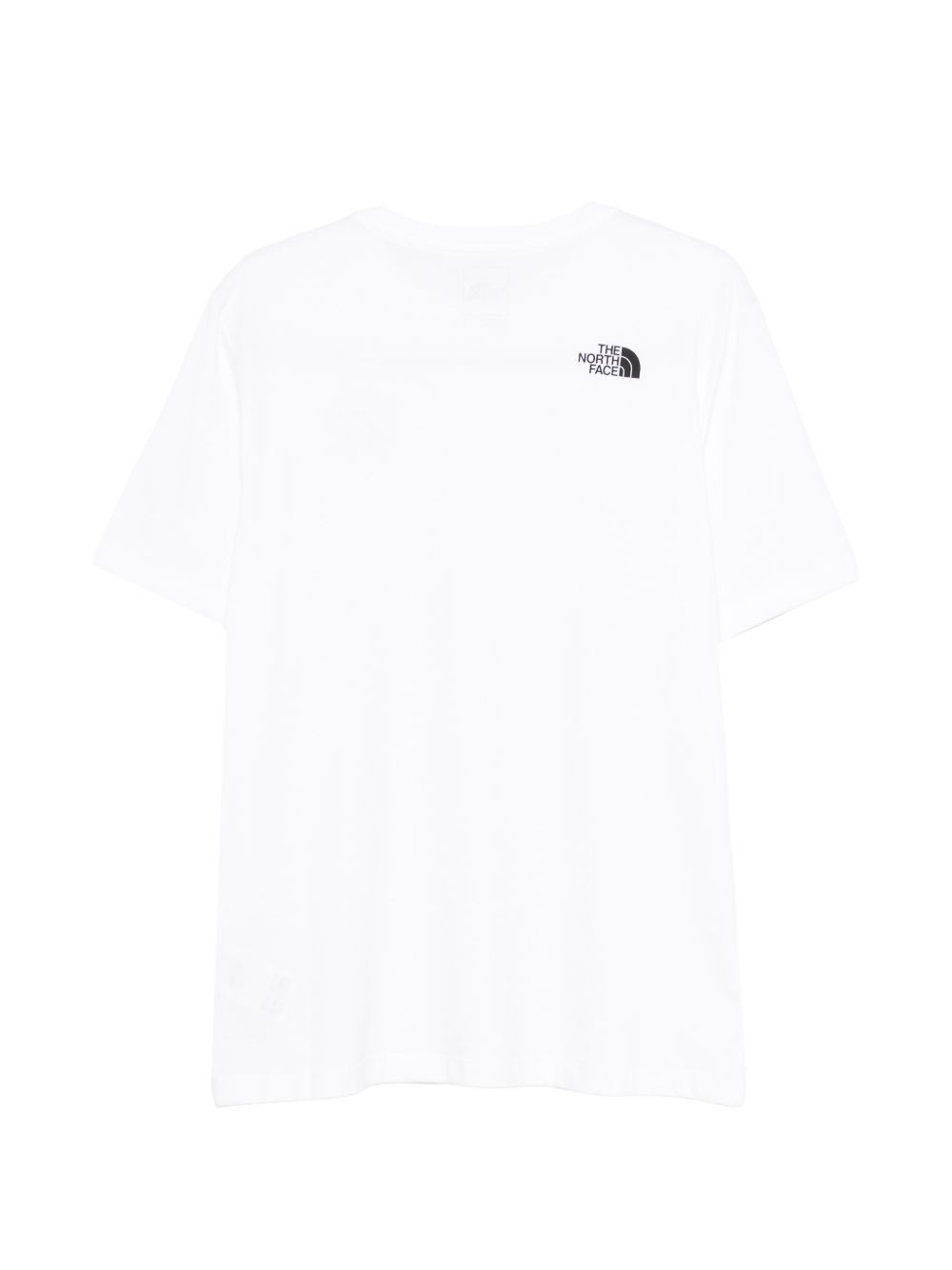 THE NORTH FACE T-shirt in cotone bianco con patch logo 