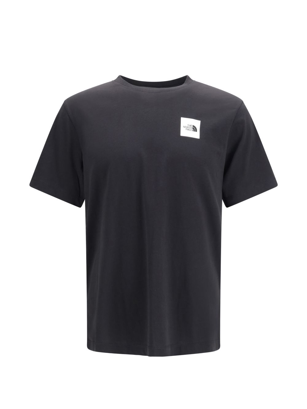 THE NORTH FACE T-shirt in cotone nero con patch logo 