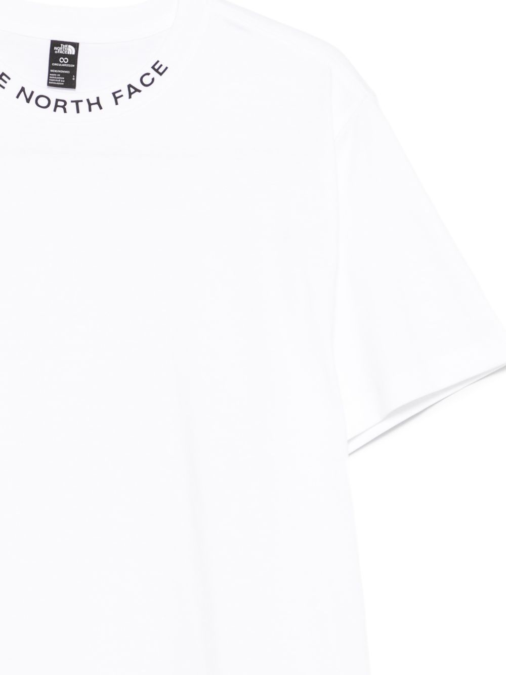 THE NORTH FACE T-shirt bianca in cotone con logo nero 