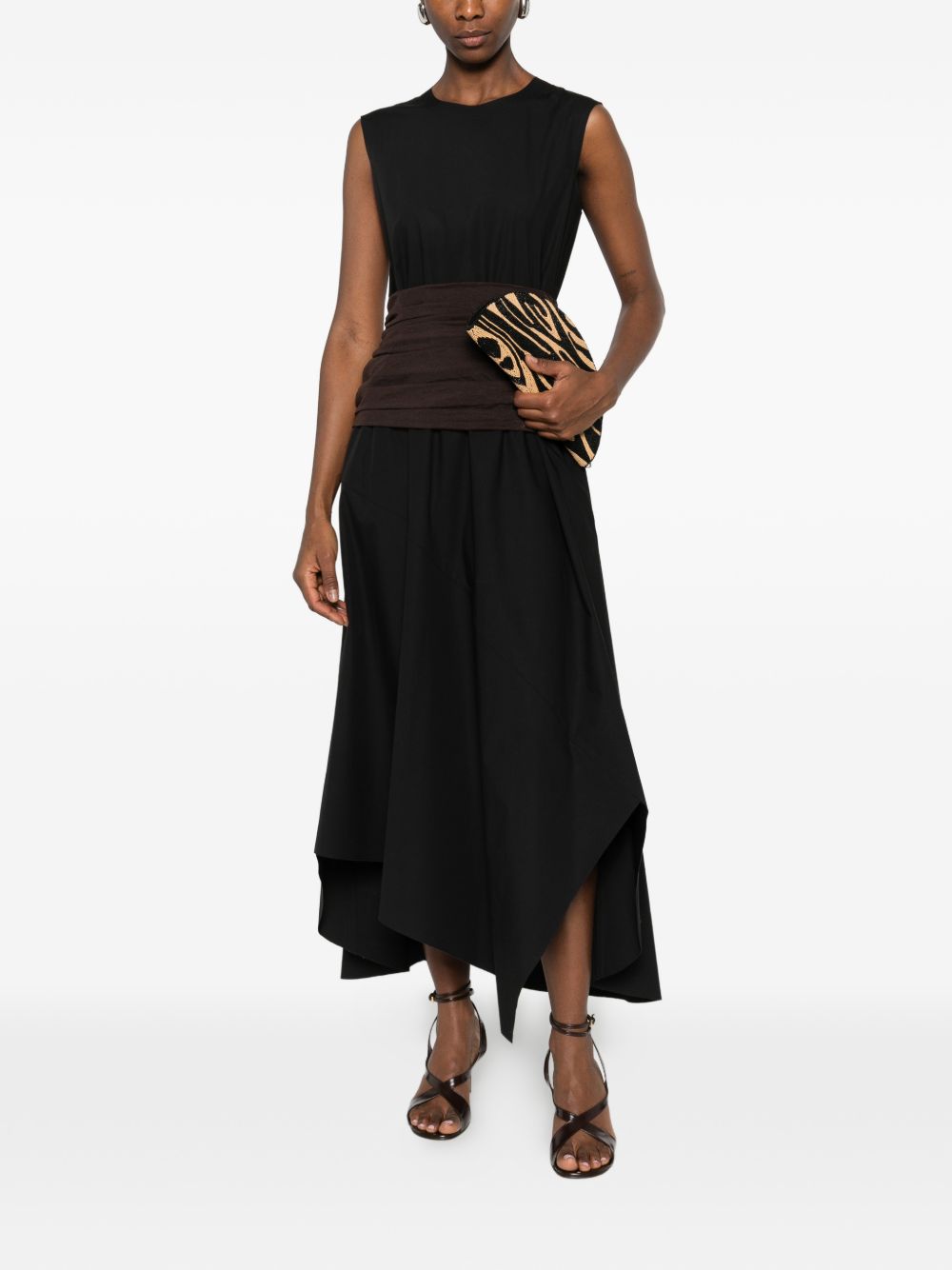 TORY BURCH Abito nero senza maniche 
