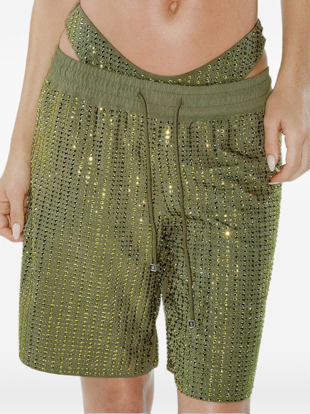 VENUJA Shorts Malibu con strass all-over 