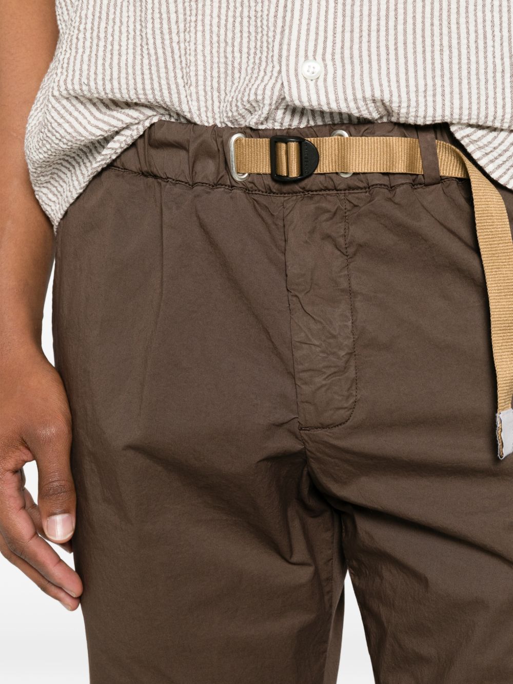 WHITE SAND Pantaloni marroni con cintura in vita 