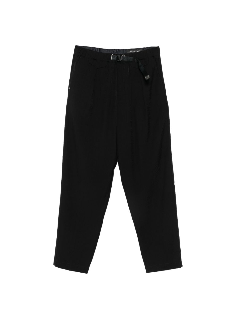 WHITE SAND Pantaloni neri con coulisse in vita 