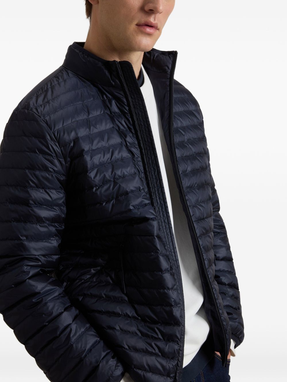 WOOLRICH Piumino corto trapuntato blu 