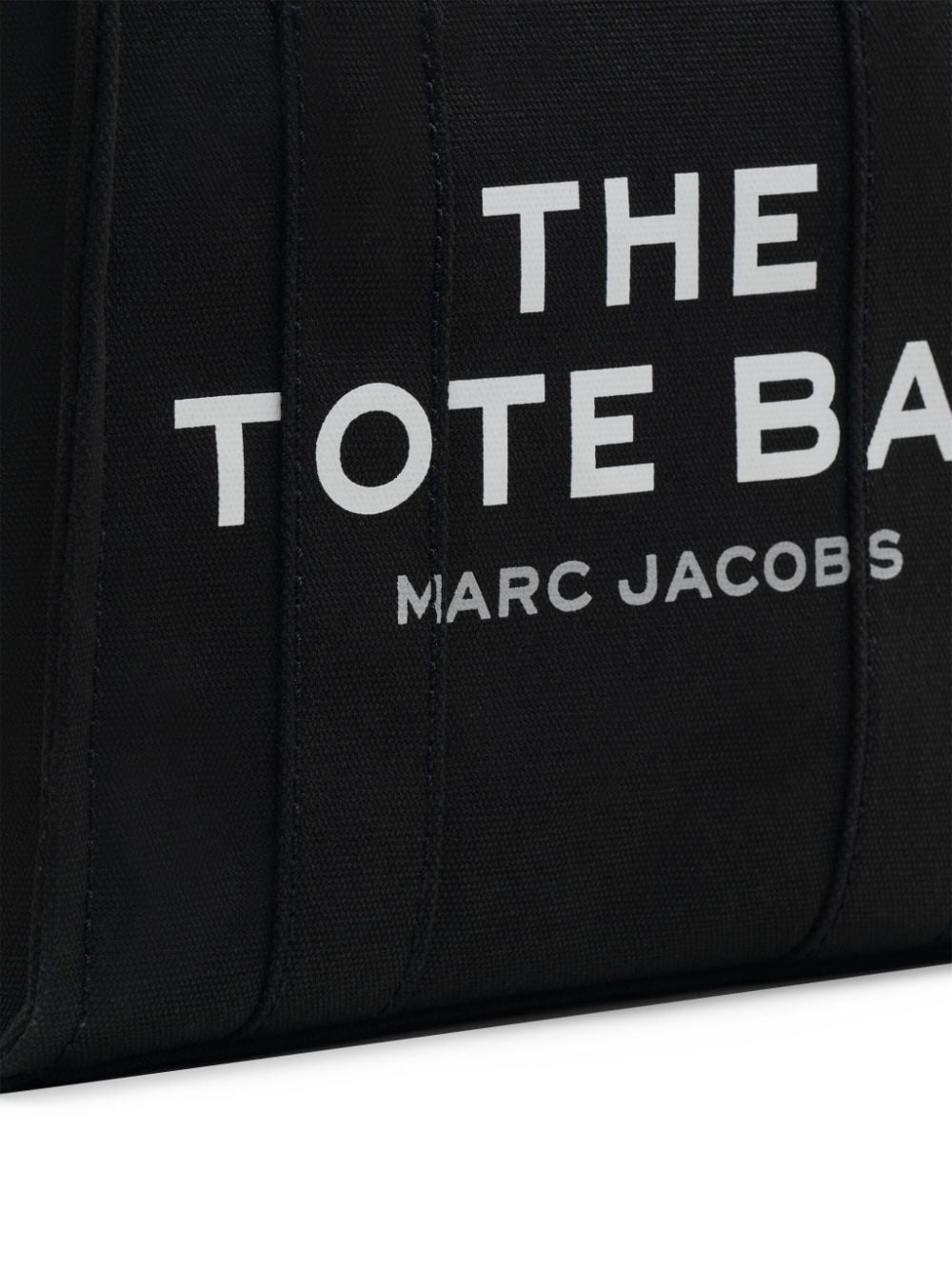 MARC JACOBS Borsa tote 'The Canvas Small' in cotone nero 