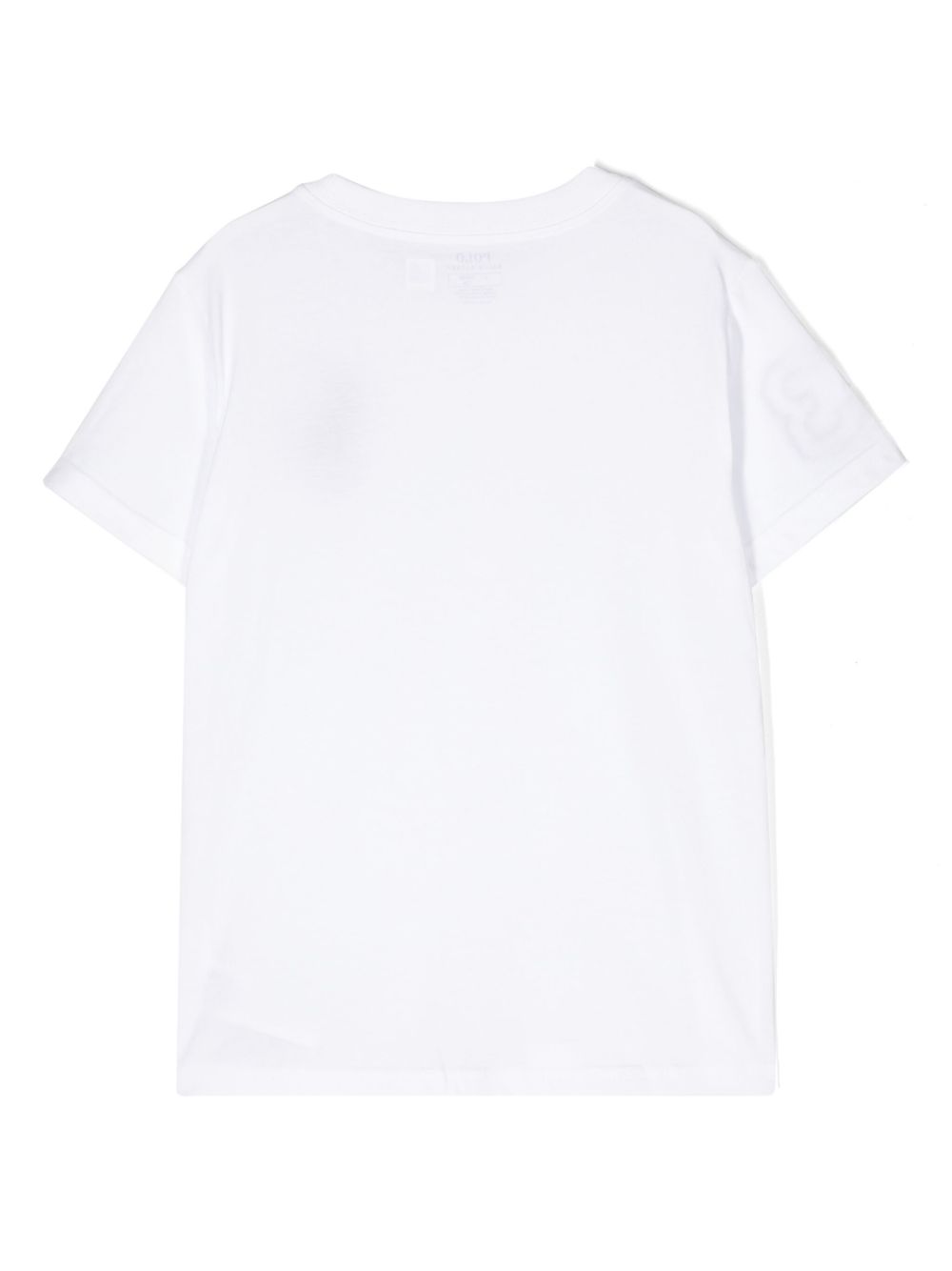 POLO RALPH LAUREN T-shirt in cotone bianco con logo 