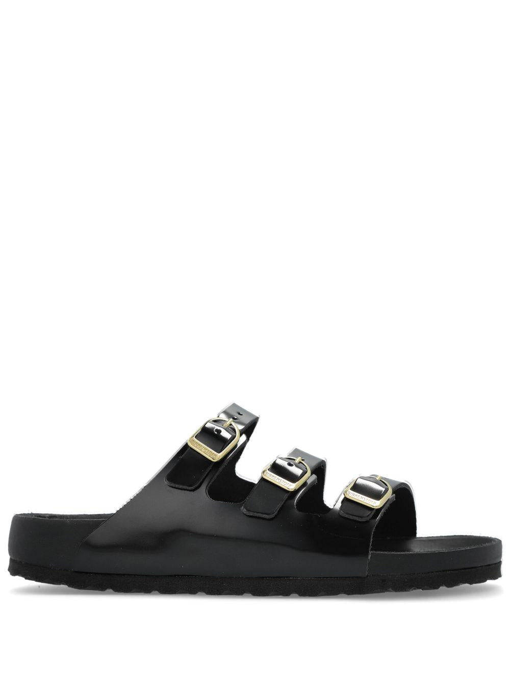 BIRKENSTOCK Ciabatte 'Florida' in pelle nera 