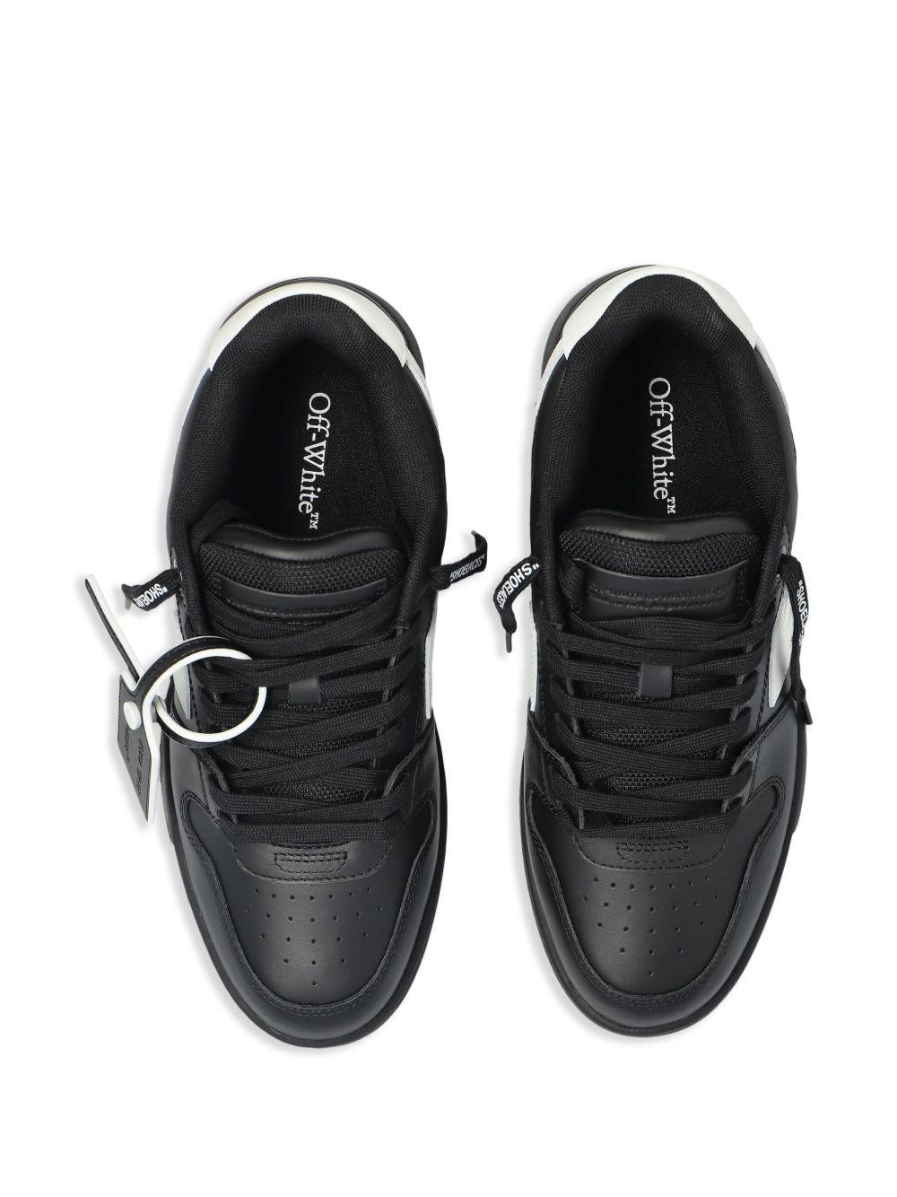 OFF WHITE Sneakers 'Out of Office' in pelle nera 