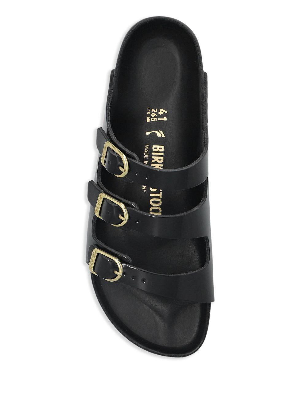 BIRKENSTOCK Ciabatte 'Florida' in pelle nera 