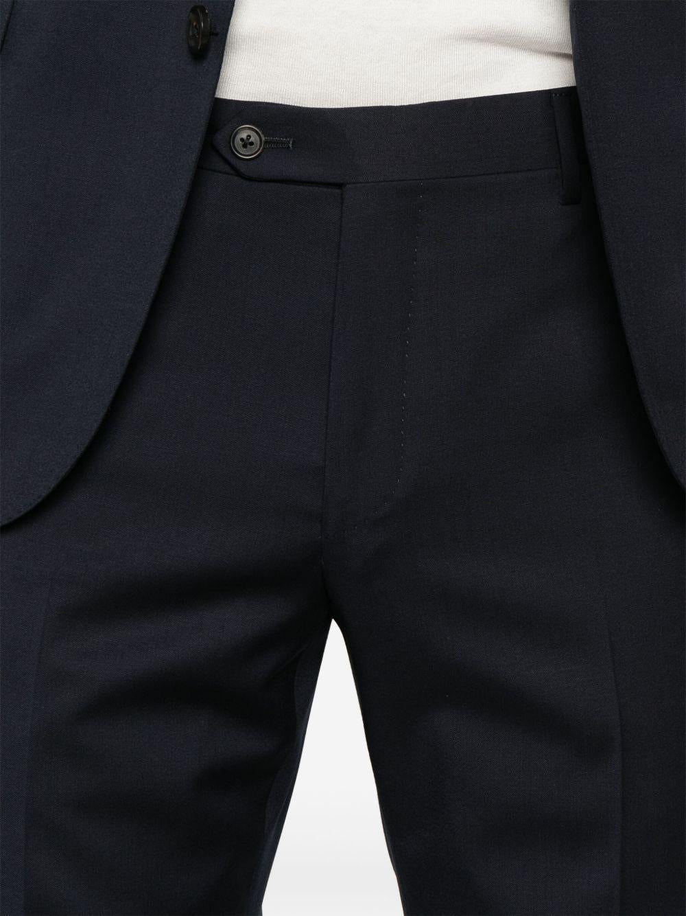 CORNELIANI Completo monopetto blu navy in pura lana vergine 