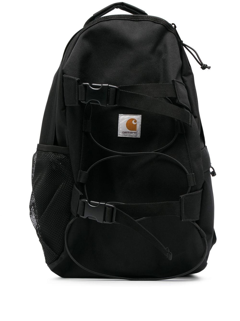 CARHARTT WIP Zaino nero 'Kickflip' con logo 