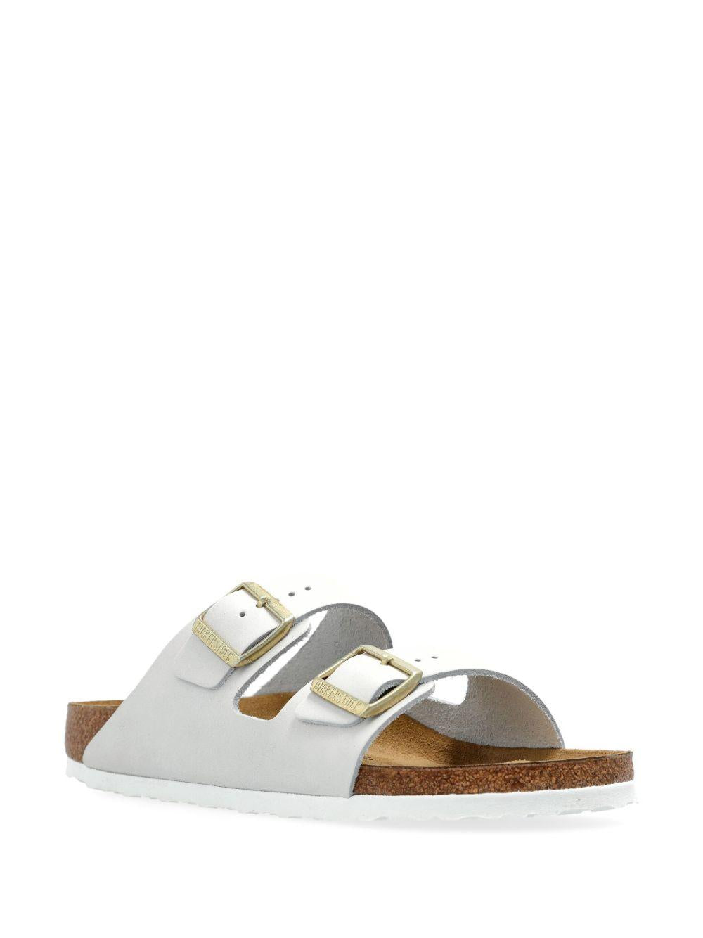 BIRKENSTOCK Ciabatte bianco sporco 'Arizona' con doppia fascia 
