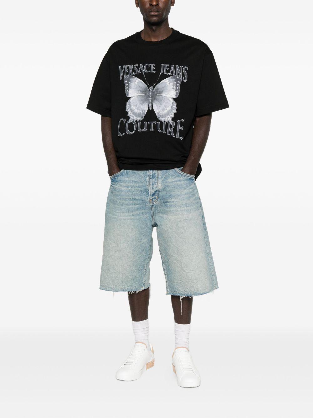 VERSACE JEANS COUTURE T-shirt girocollo con stampa 