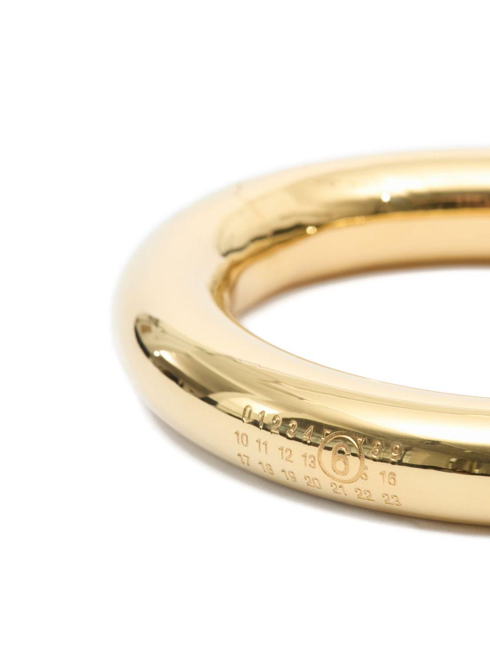 MM6 MAISON MARGIELA Braccialein metallo gold-tone con logo 